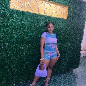 Miaou too & short. Selling as a set. Medium top & medium bottom. Worn once.